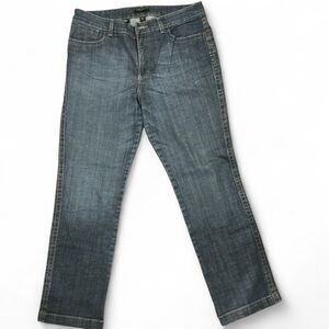 Nine West Straight Leg Blue Jeans with zipper pockets